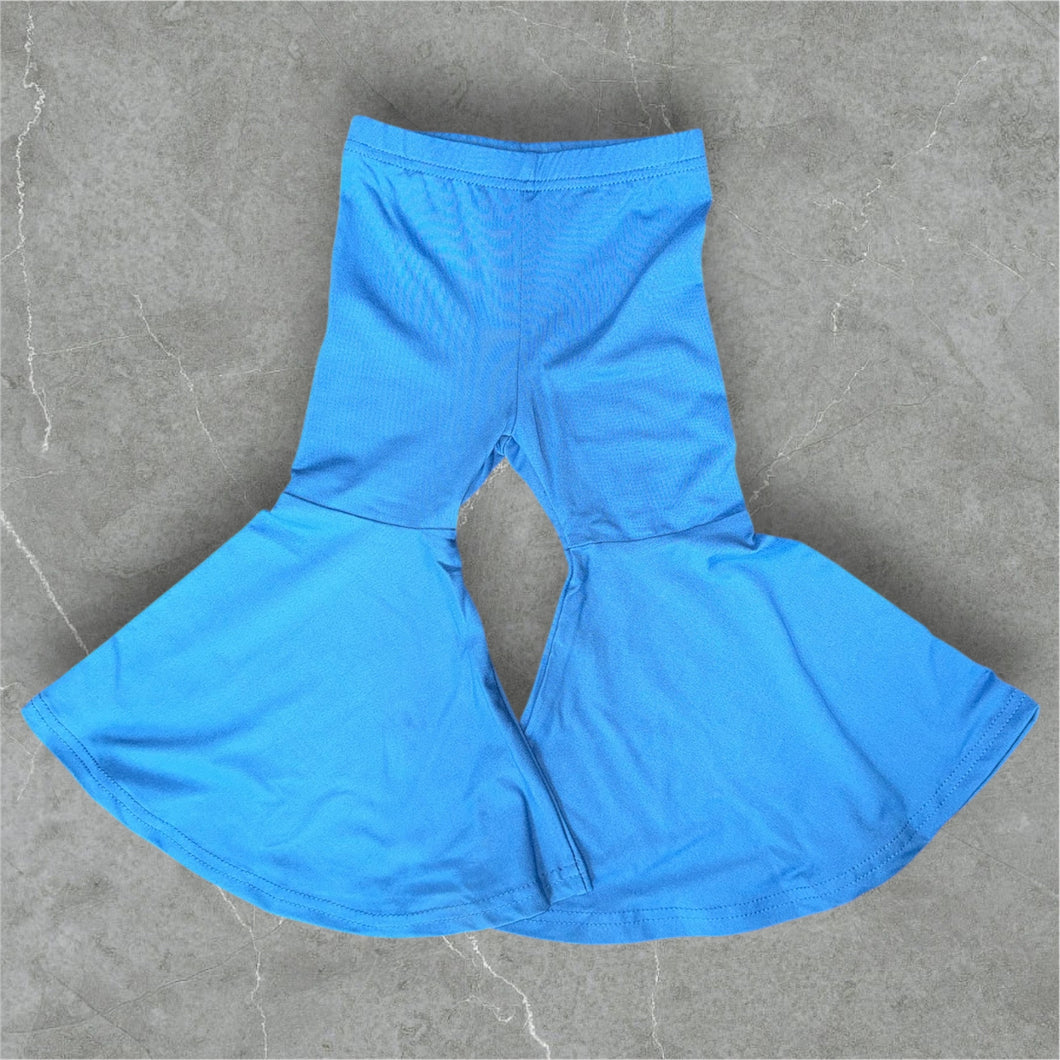 Stretchy sky blue bell pants