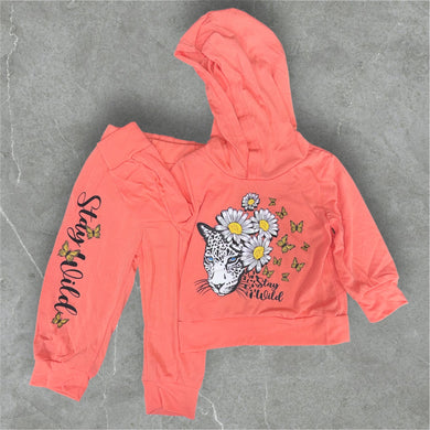 Stay wild hooded outfit (orange)