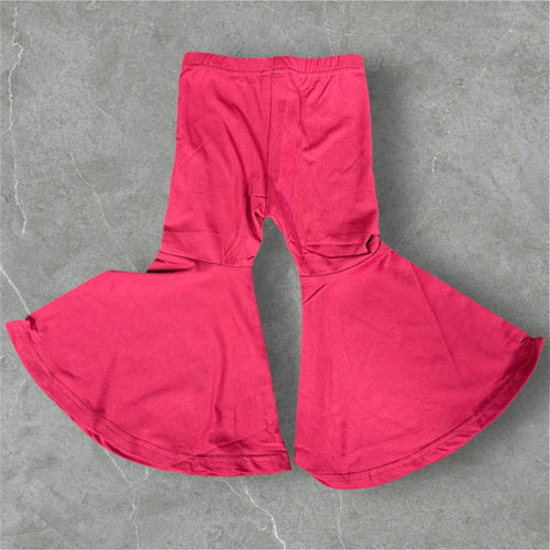 Stretchy maroon bell pants (color may vary)