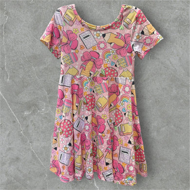 Pink Back to school dress