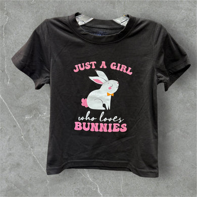 Just a girl who loves bunnies t-shirt
