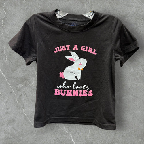Just a girl who loves bunnies t-shirt