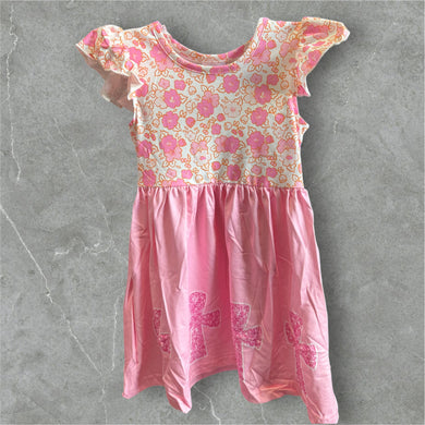 Light pink floral cross dress