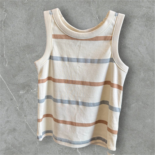 Off white striped tank