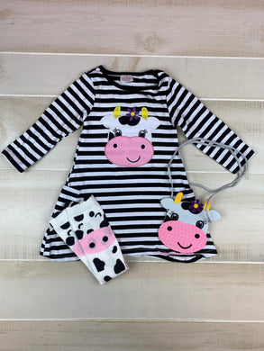 3 piece cow dress outfit