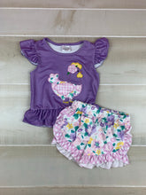 Ruffled floral chicken outfit