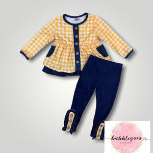Yellow & Navy Outfit